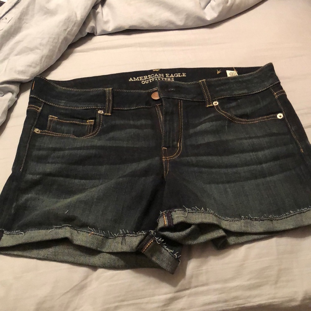 Dark American eagle jean shorts